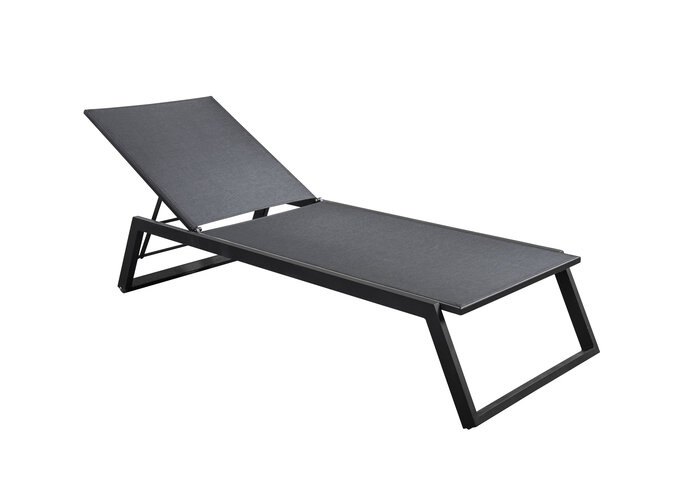 Chaise longue 'Mizu' - Black