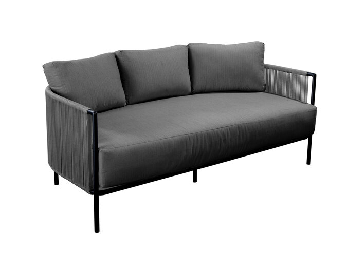 Canapé lounge 'Umi' - Alu Black/Grey