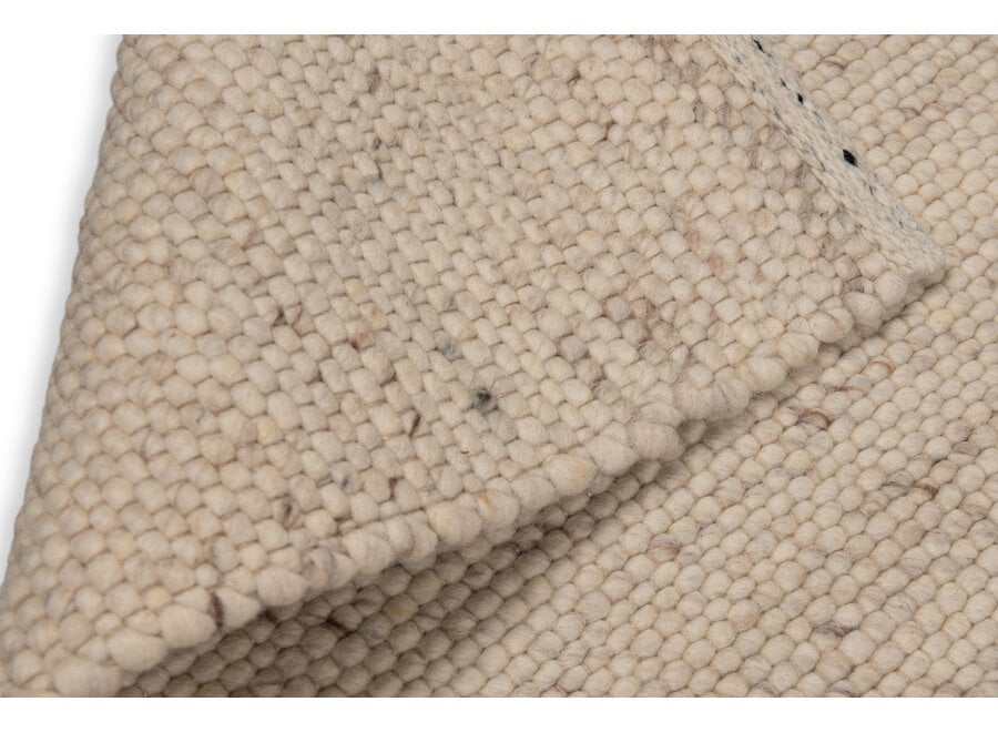 Sample 38x38 cm Carpet: 'Vesper' - Ivory White