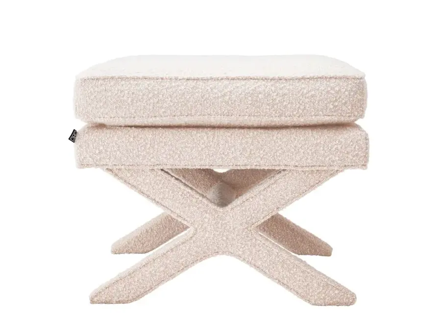 Stool 'Cordoba' - Bouclé cream