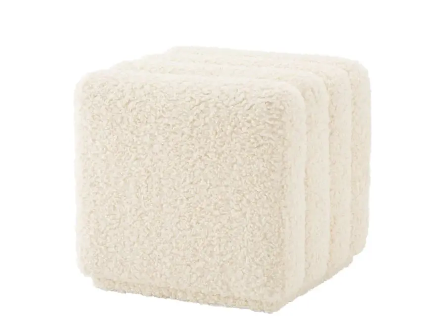 Hocker ‘Bente' - Faux shearling