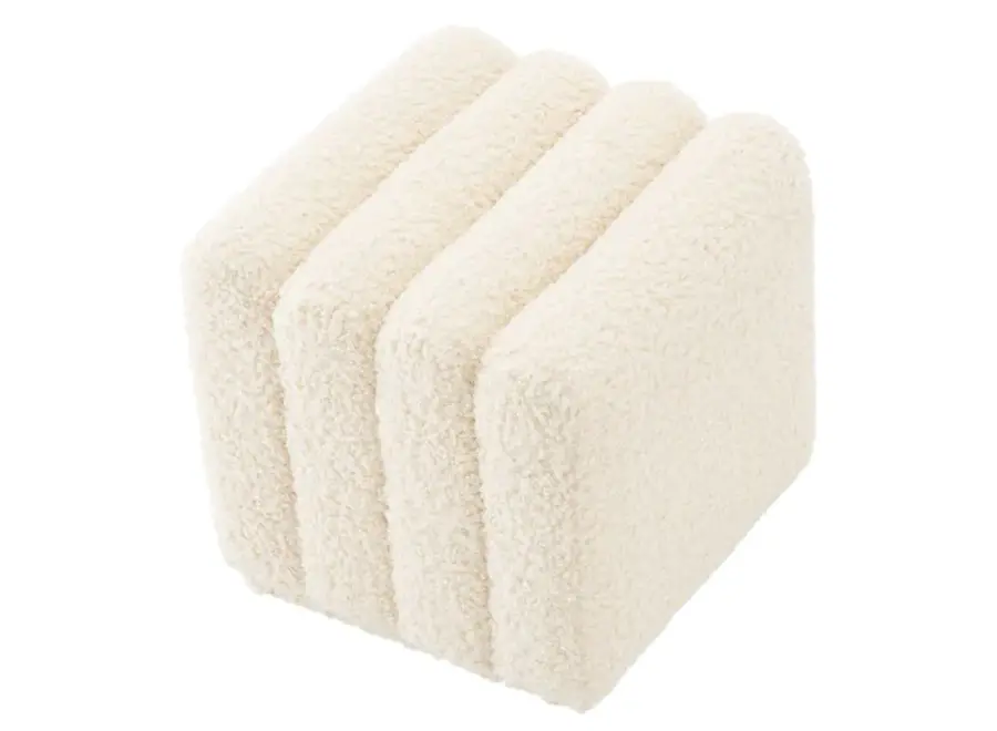 Hocker ‘Bente' - Faux shearling