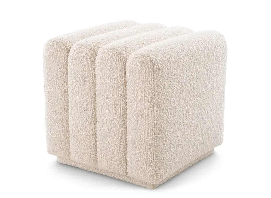 Stool ‘Bente' - Bouclé cream