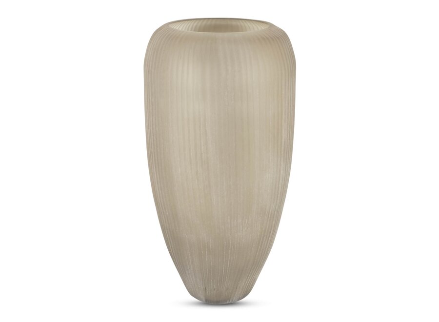 Vase 'Kinbombi' Frosted Smoke - L