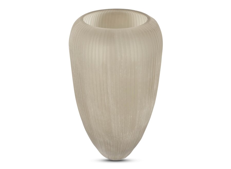 Vase 'Kinbombi' Frosted Smoke - L