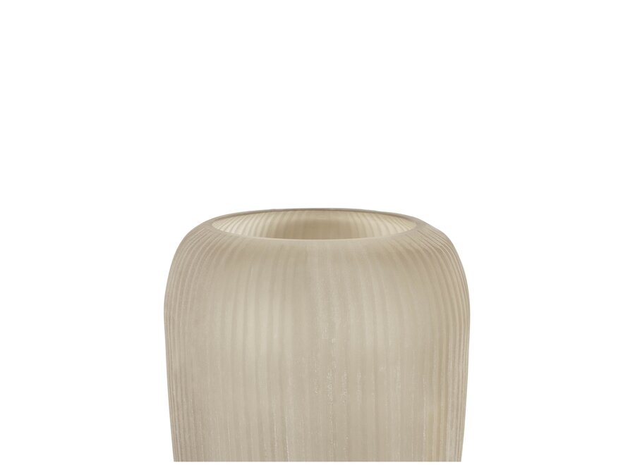 Vase 'Kinbombi' Frosted Smoke - L