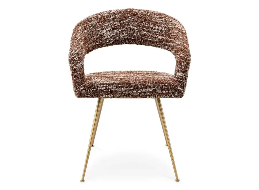 Chaise de salle à manger 'Bravo' - Bouclé red