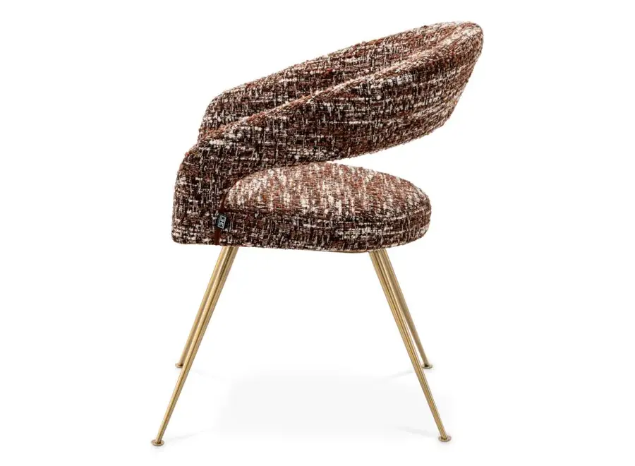 Chaise de salle à manger 'Bravo' - Bouclé red