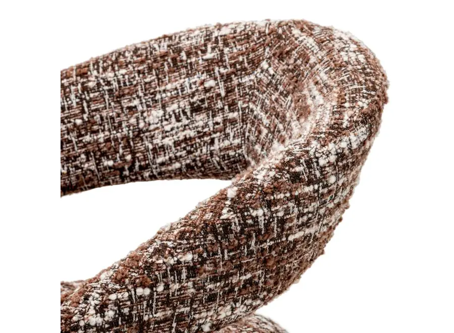 Chaise de salle à manger 'Bravo' - Bouclé red
