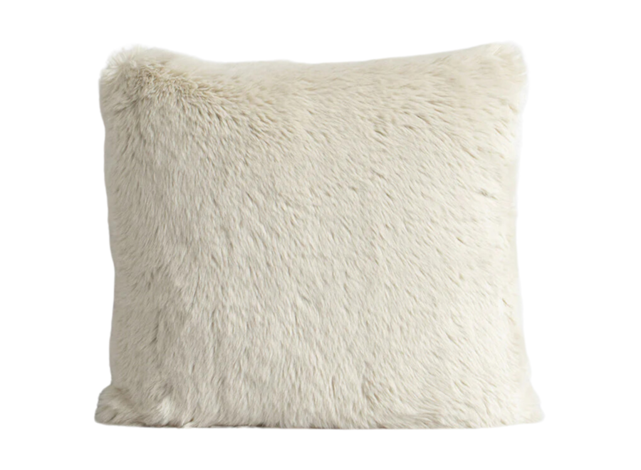 Fur cushion - Pele Ecru
