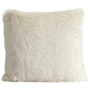 Fur cushion 'Pele Ecru'
