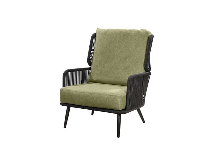 Fauteuil de jardin 'Tsubasa' - Black/Green