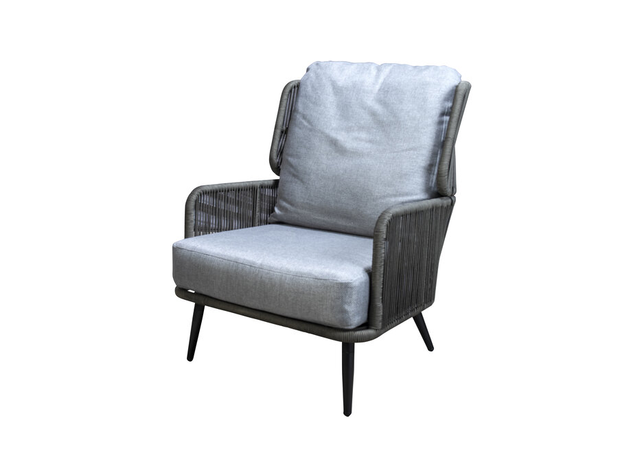 Lounge chair 'Tsubasa' - Green/Grey