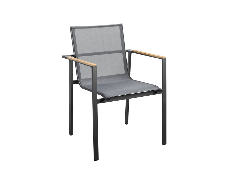 Garden chair 'Mizu' - Dark Grey