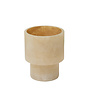 Teelicht aus Alabaster 'Lascar' - S - Beige
