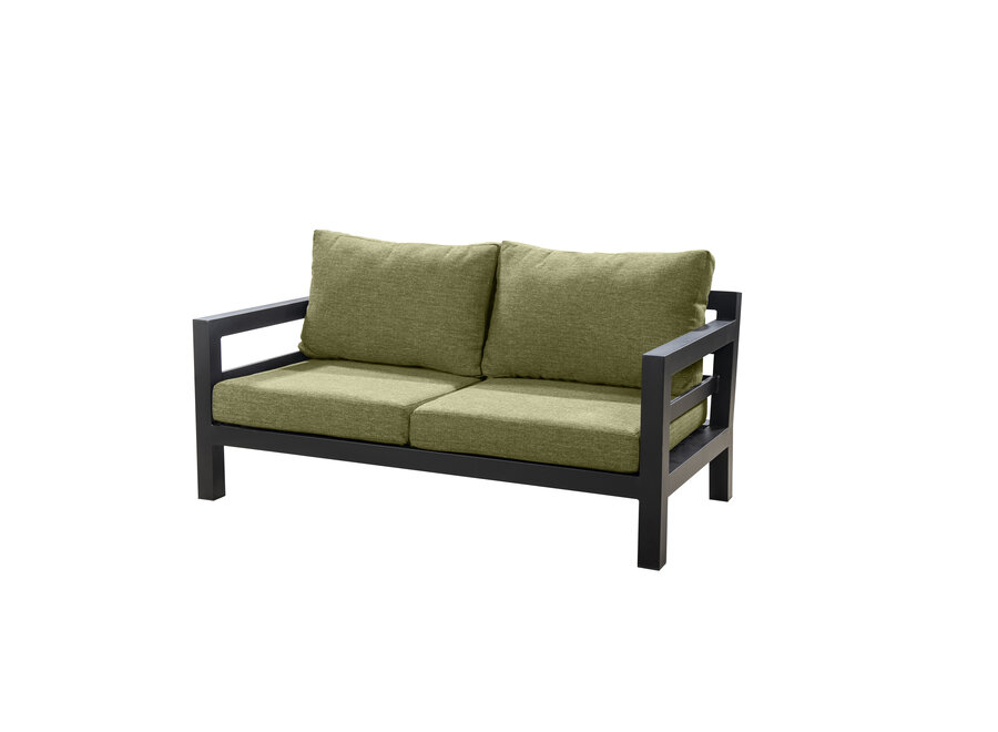 Outdoor sofa 'Midori' - Black/Green
