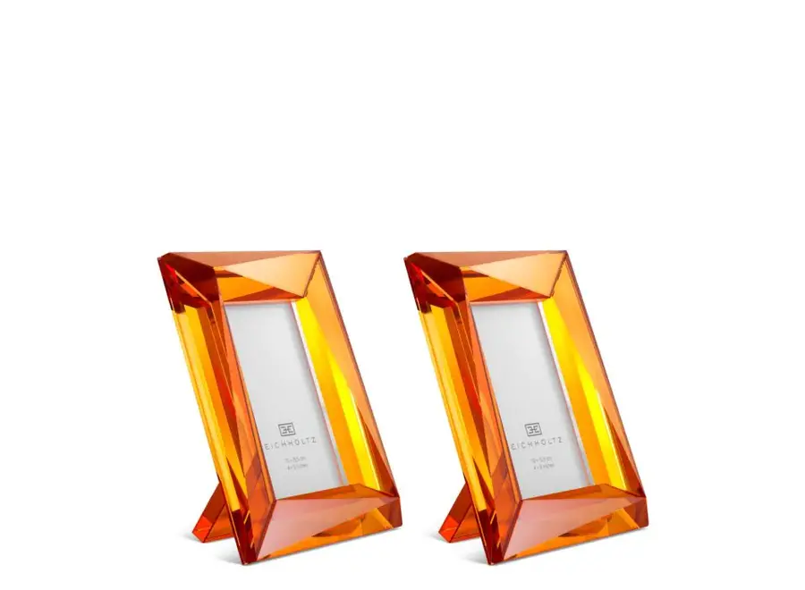 Cadre photo 'Obliquity' Orange - S - Set van 2