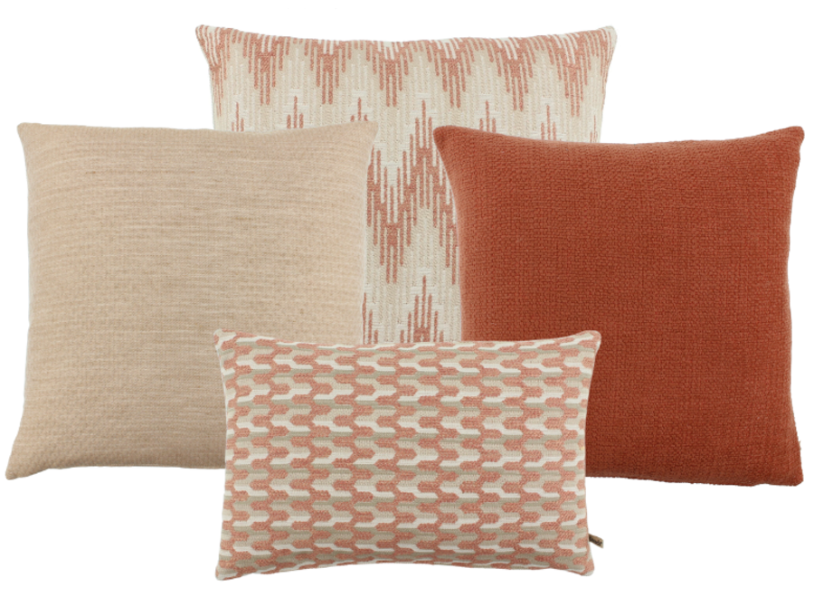 Cushion combination Outdoor Marsala: Pinziza, Hermana, Summery & Pinhali