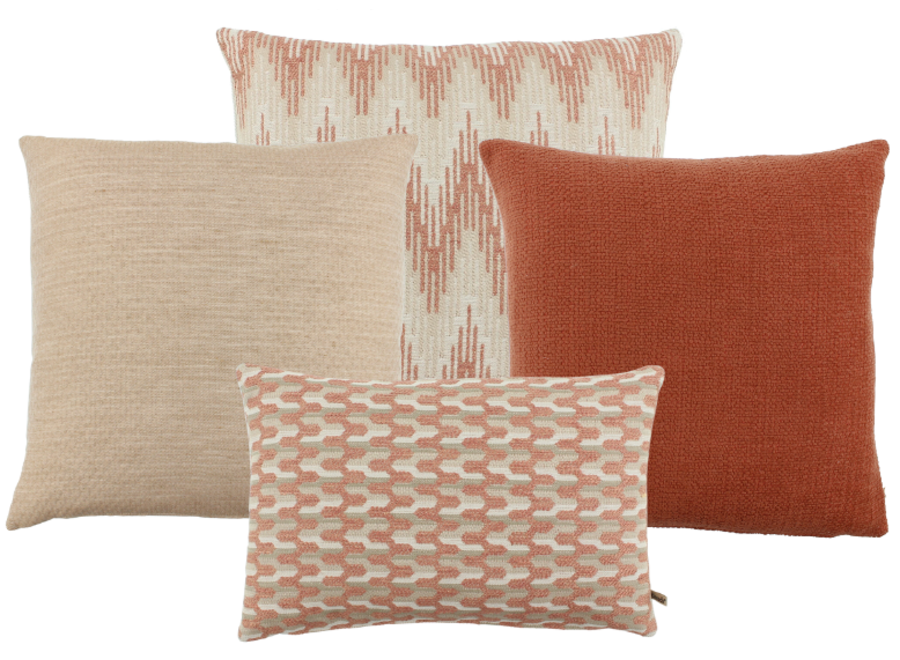 Kussencombinatie Outdoor Marsala: Pinziza, Hermana, Summery & Pinhali