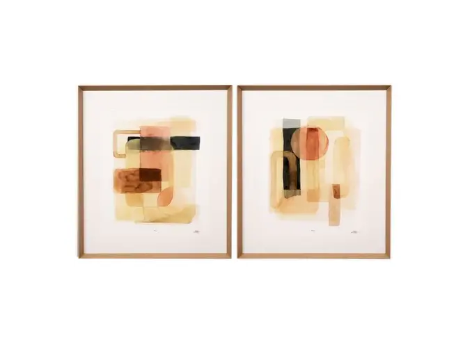 Print Sand Shaped by Grace Popp - Set of 2