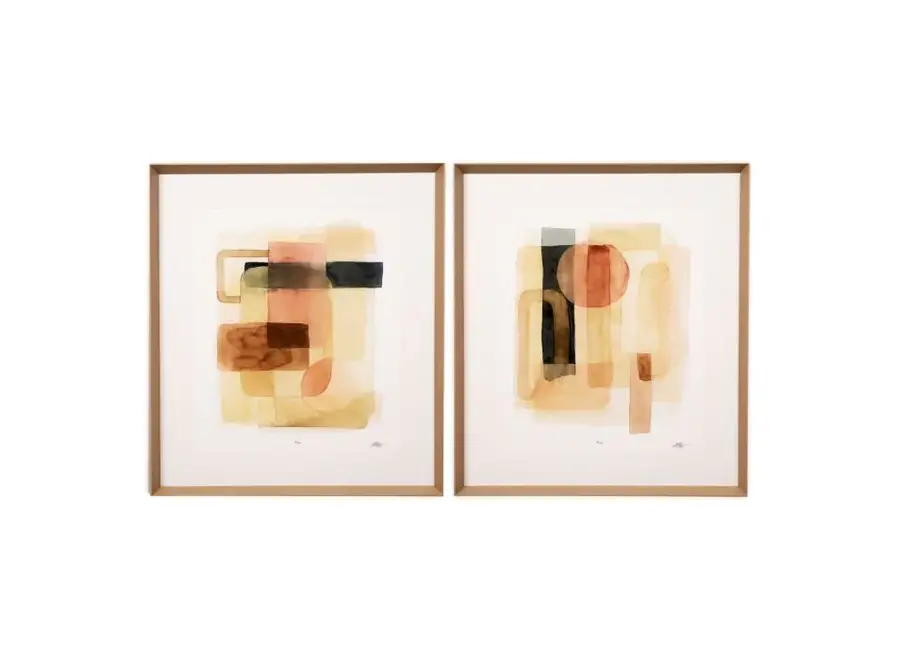 Print Sand Shaped by Grace Popp - Set of 2
