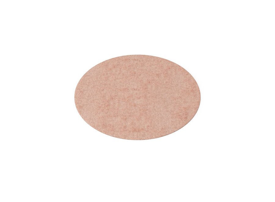 Tapis rond 'Lake' - Rose