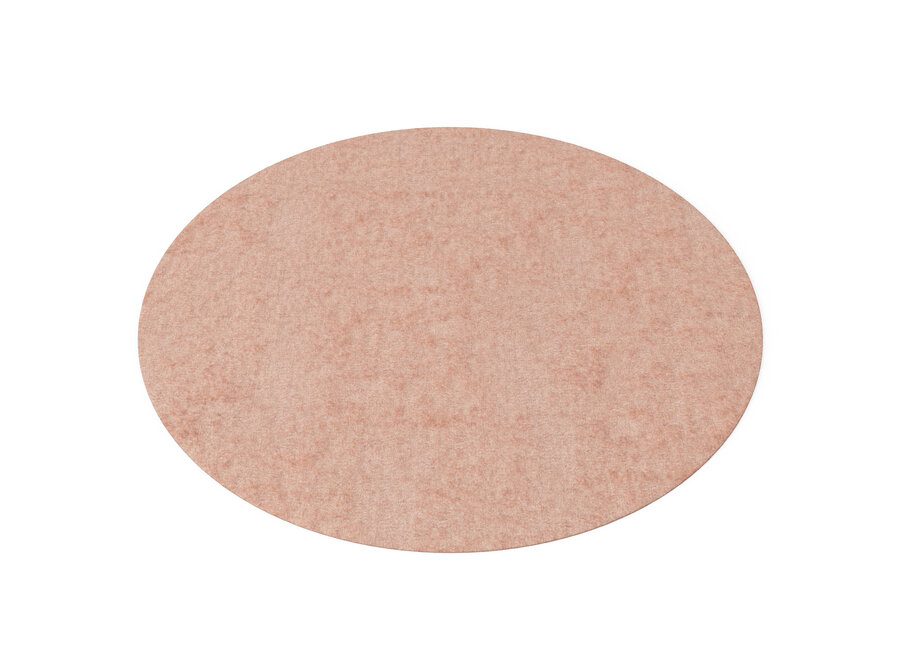 Tapis rond 'Lake' - Rose