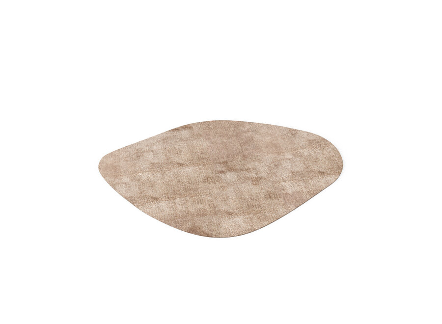 Tapis forme organique 'Lake' - Taupe