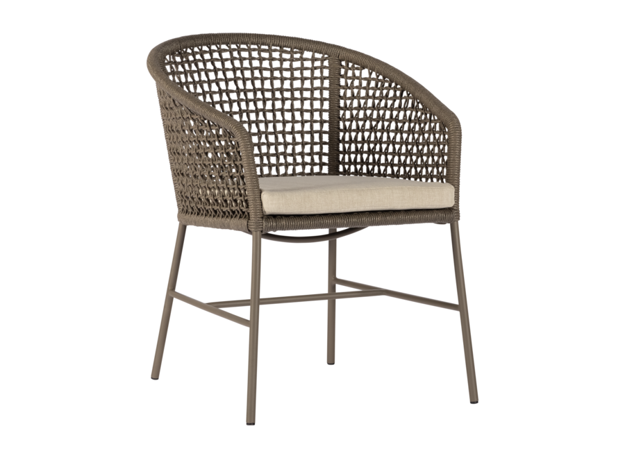 Garden chair 'Pitelli' - Slate/Taupe