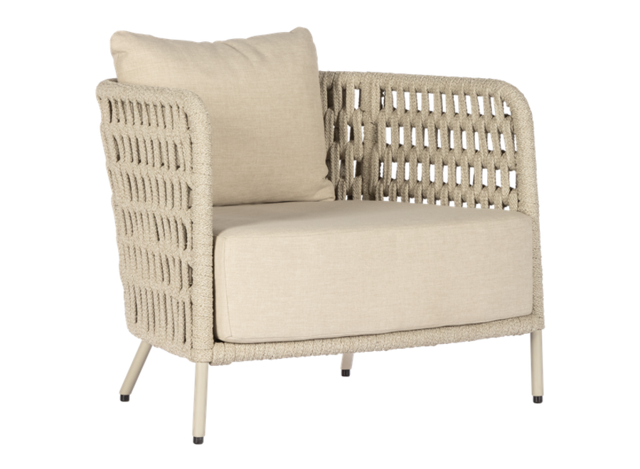 Chaise lounge 'Rapallo' - Chalk