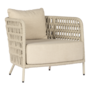Chaise lounge 'Rapallo' - Chalk