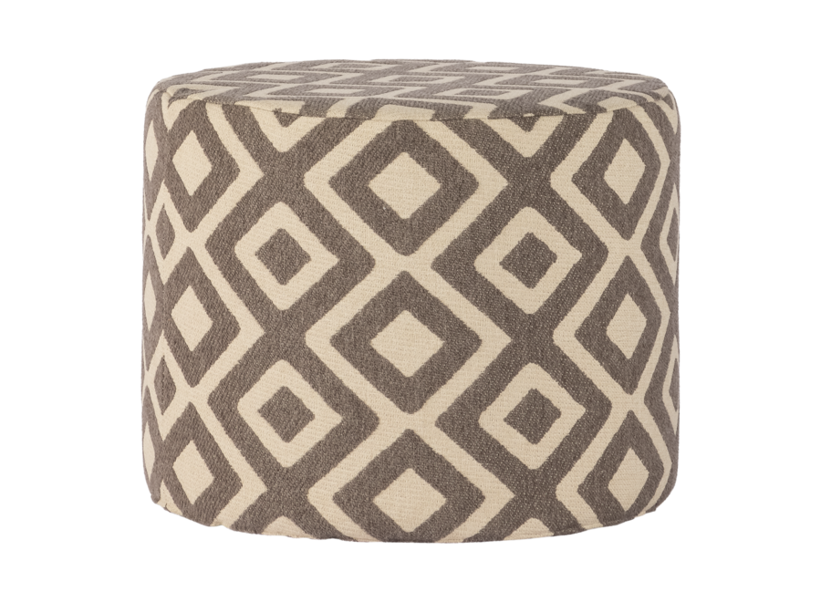 Outdoor-Hocker 'Ian' - Grey