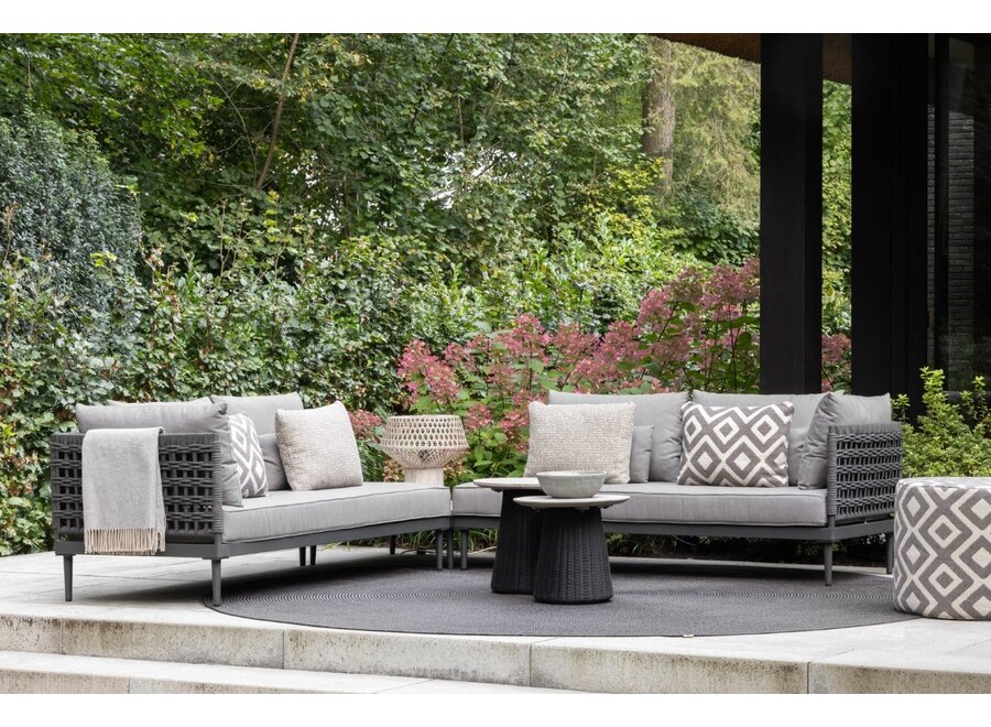 Outdoor-Hocker 'Ian' - Grey