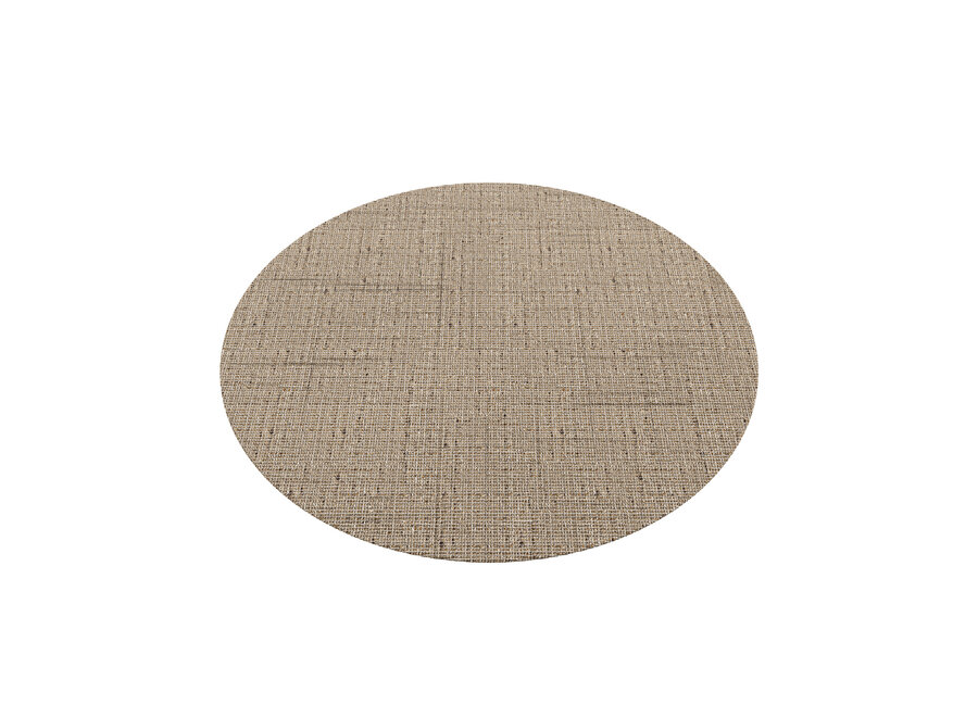 Round carpet 'Volga' - Naturel