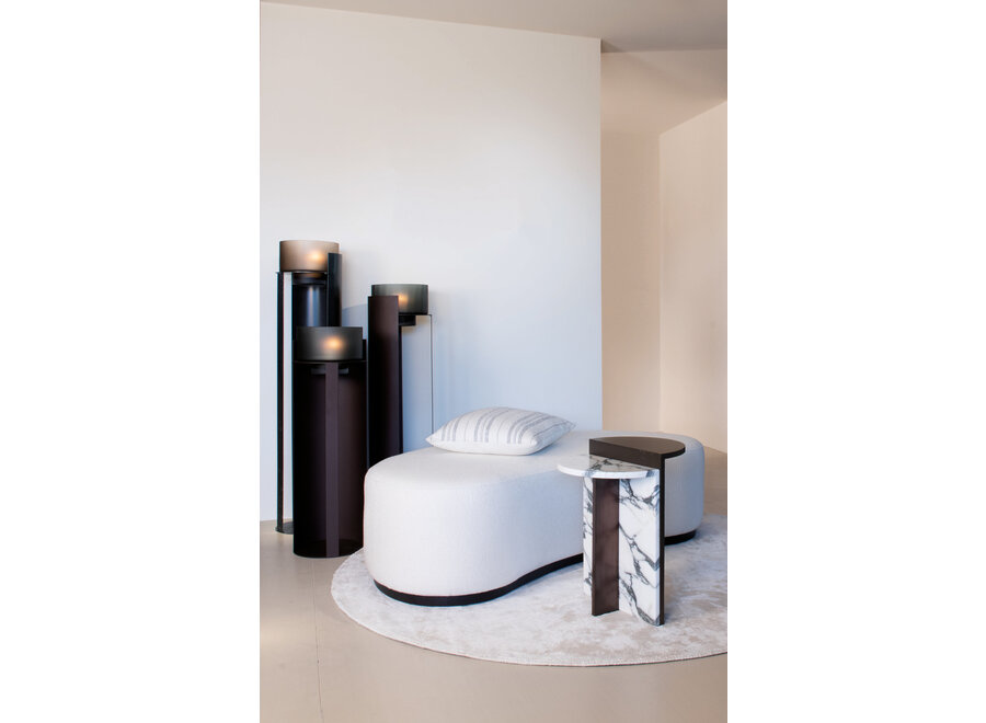 Tapis rond « Lake » beige