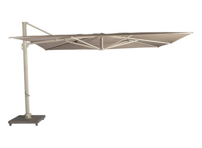 Parasol 'Santo' 350x350 - Chalk/Taupe
