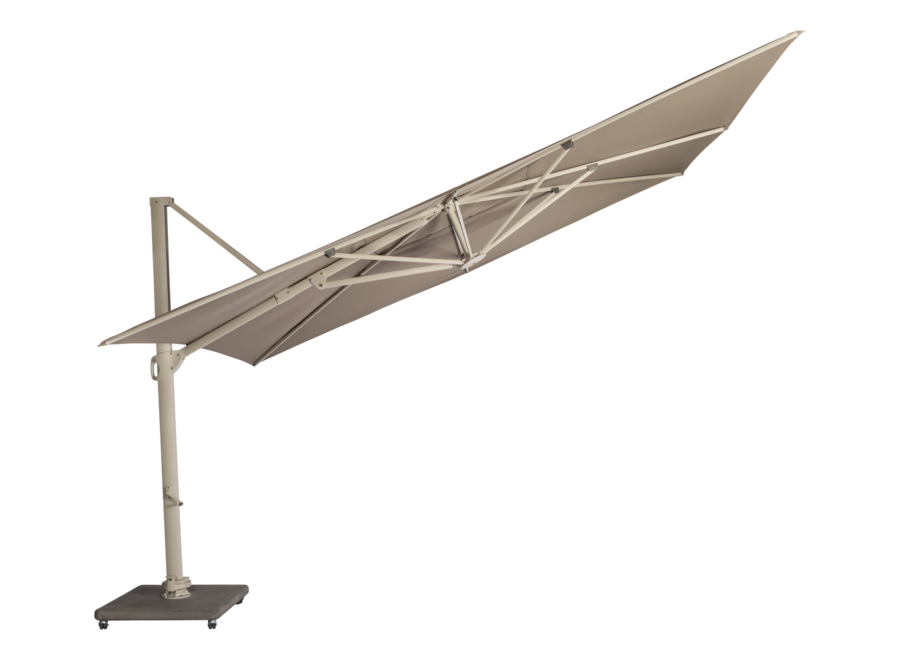 Sonnenschirm 'Santo' 350x350 - Chalk/Taupe