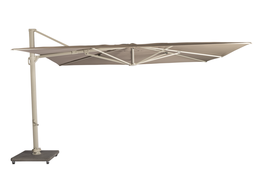 Sonnenschirm 'Santo' 400x300 - Chalk/Taupe