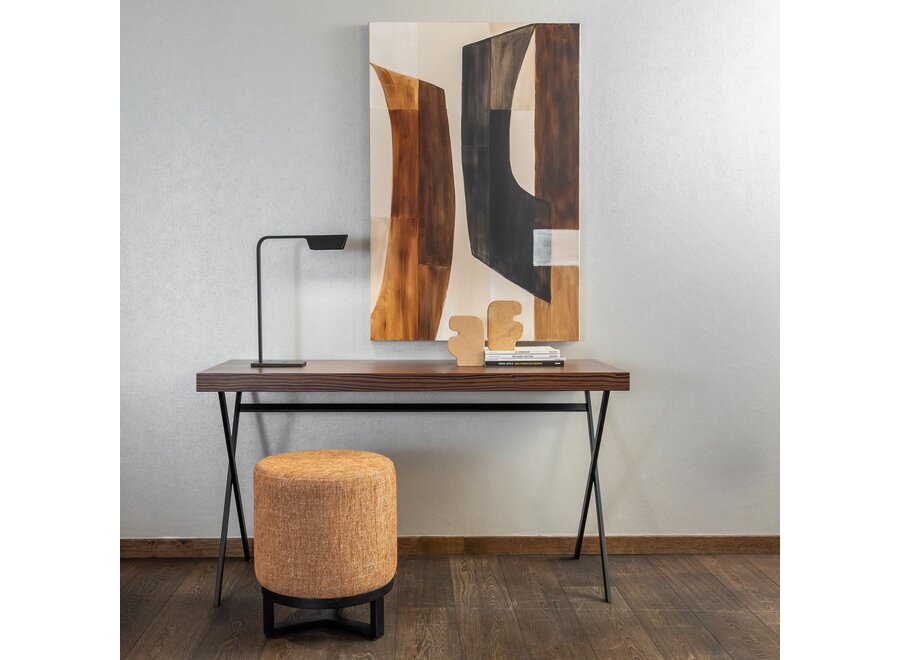 Schreibtisch 'Calvin' - Macassar Wood brown - 140 cm