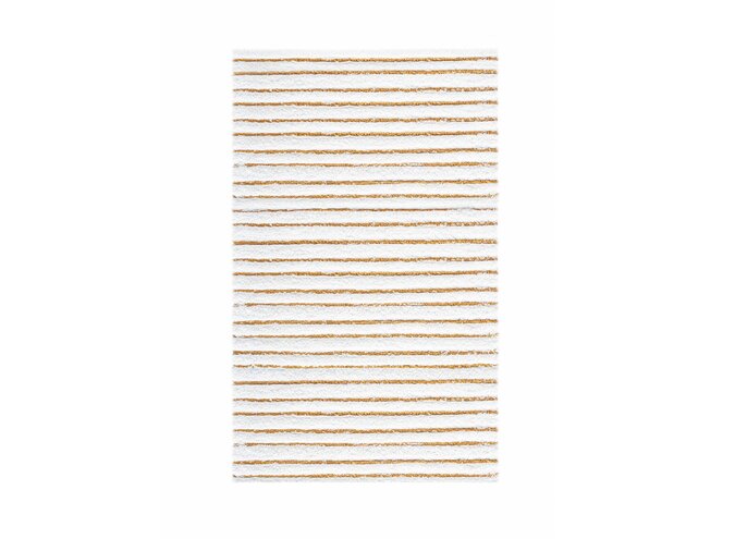 Tapis de bain 'Taormina' -White/Gold