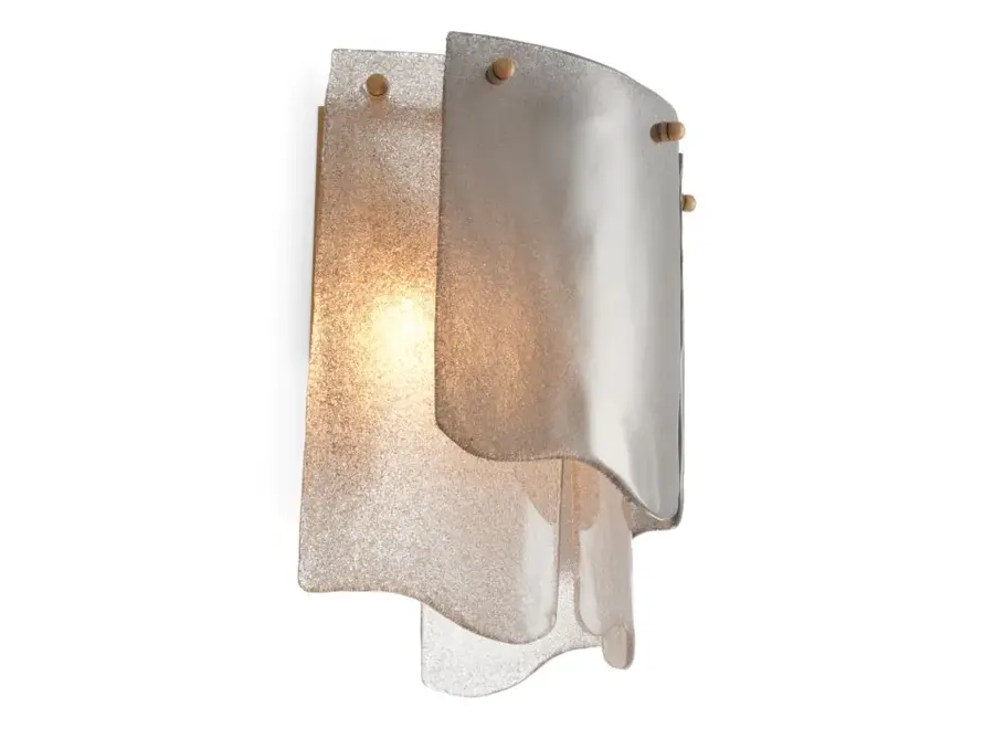Lampe murale 'Asinara' - Smoke Glass