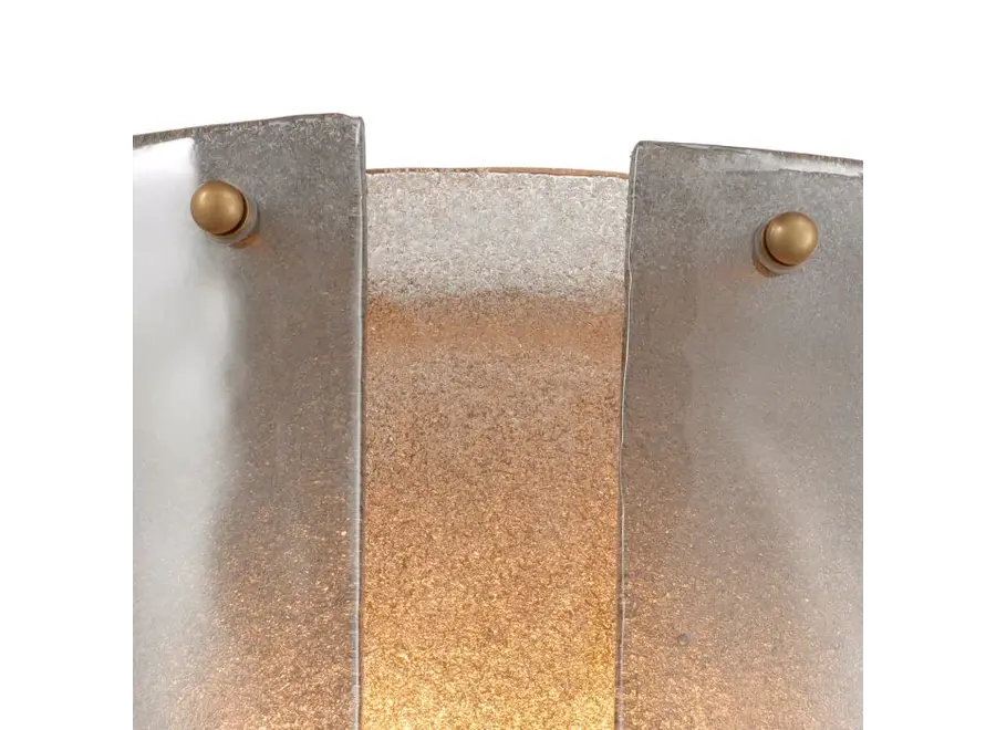 Wall lamp 'Asinara' - Smoke Glass