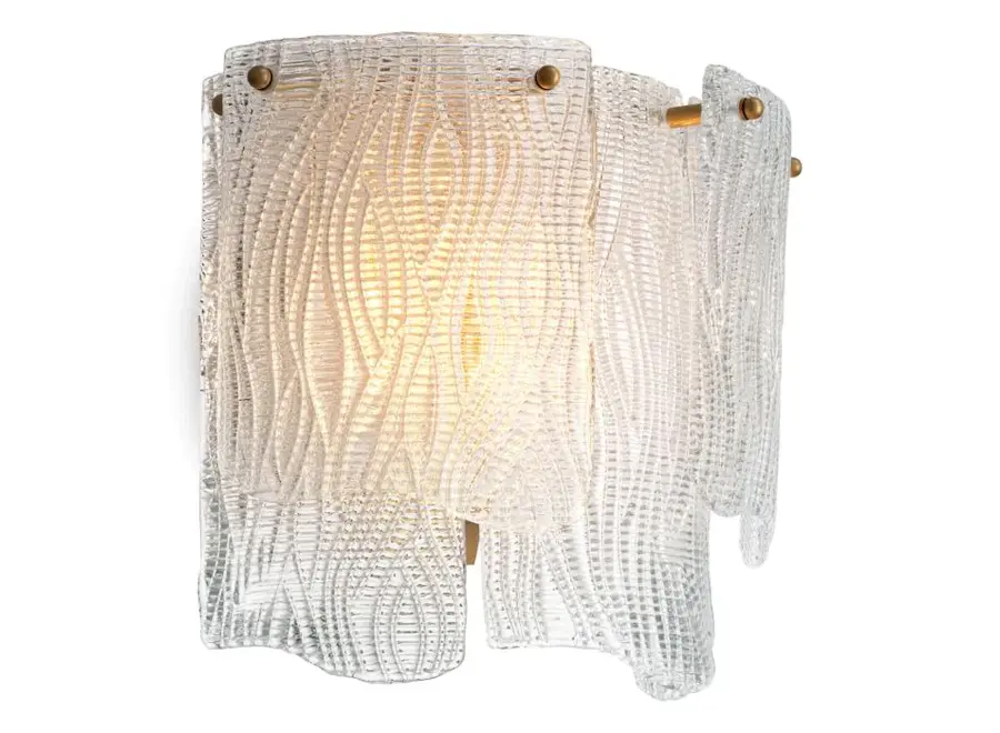 Wandlamp 'Asinara' - Textured Glass
