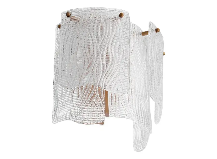 Wandlamp 'Asinara' - Textured Glass