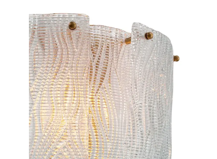Wandlamp 'Asinara' - Textured Glass