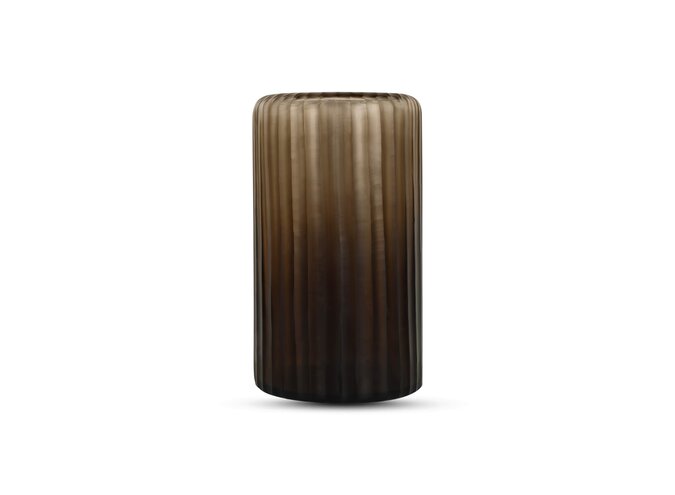 Vase 'Basalt' L - brown