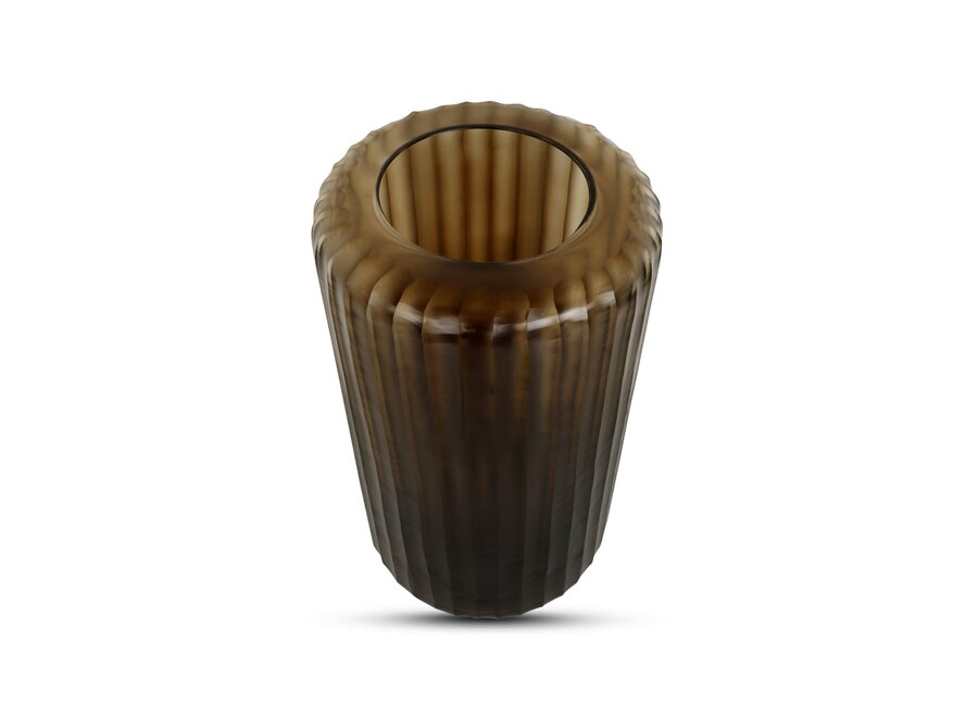 Vase 'Basalt' L - brown