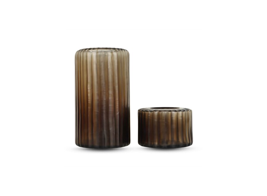 Vase 'Basalt' S - brown