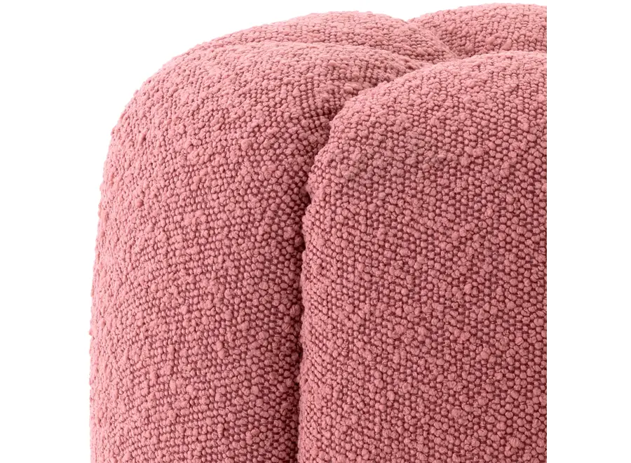 Hocker ‘Orchanic'  - Bouclé rose