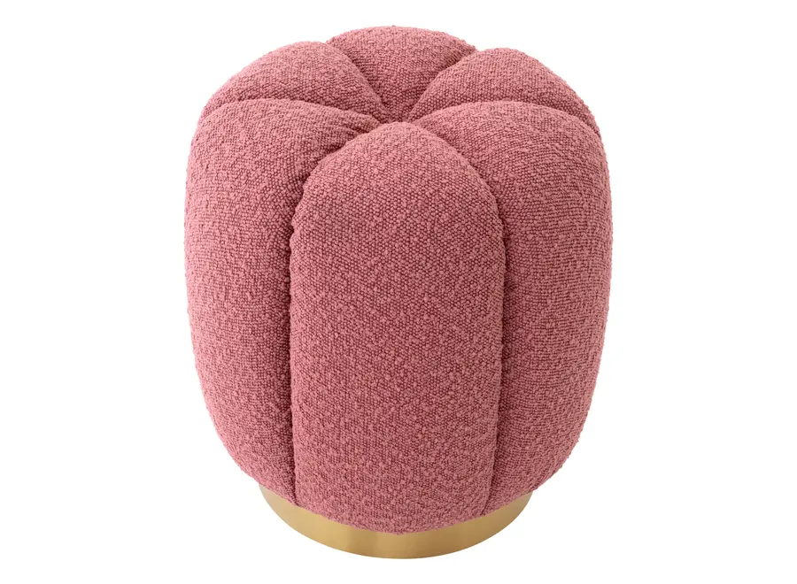 Hocker ‘Orchanic'  - Bouclé rose